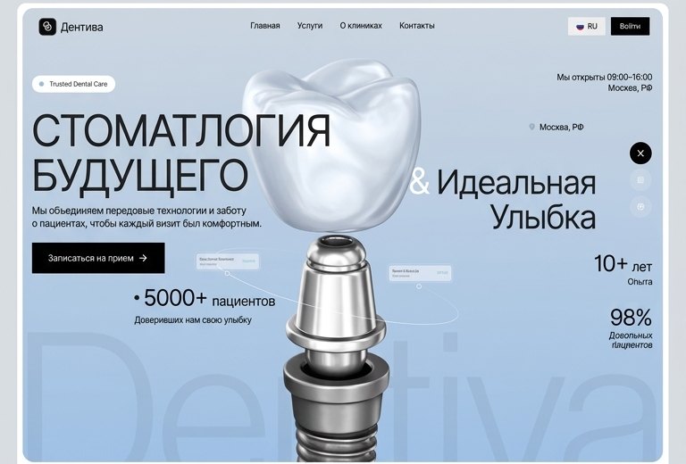 Дентива: экран 1